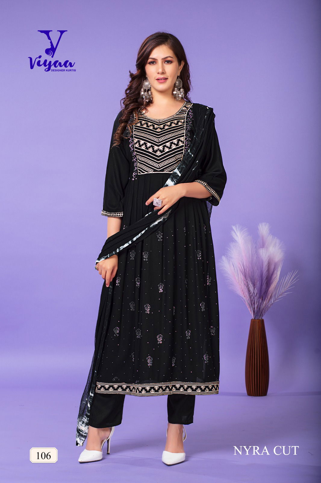 Glamour V1 By Viyaa Designer Kurti With Bottom Dupatta Catalog